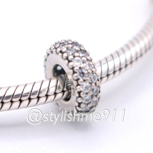 Authentic PANDORA Inspiration Within Spacer with Clear Zirconia - 791359CZ - Picture 3 of 8